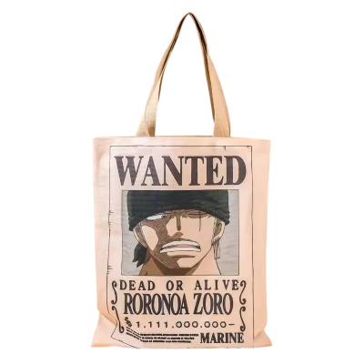 תיק וואן פיס דמויות WANTED פוסטר צוות כובעי הקש (3)