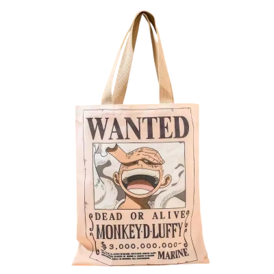 תיק וואן פיס דמויות WANTED פוסטר צוות כובעי הקש (1)