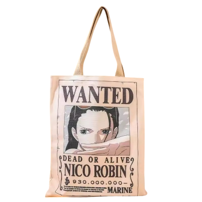 תיק וואן פיס דמויות WANTED פוסטר צוות כובעי הקש (6)