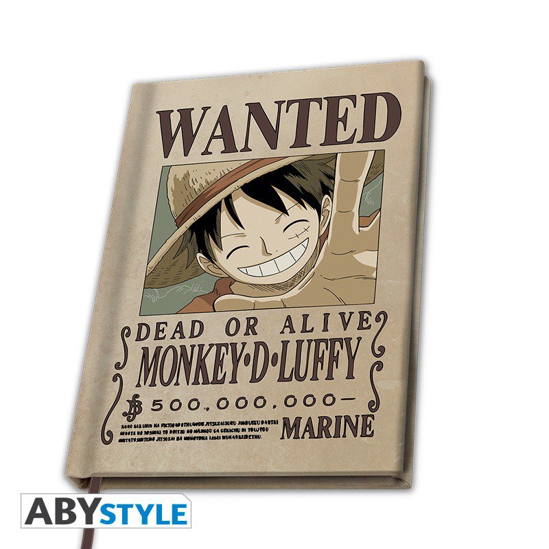 one-piece-a5-notebook-wanted-luffy-x4